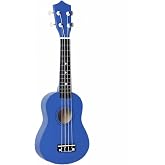 21 Inch Wooden Acoustic Guitar Musical Instrument for Beginner (Blue)