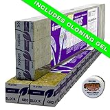 Grodan 1.5" inch Rockwool / Stonewool Cubes (Mini Blocks)  PLUS  ROOTECH Cloning Gel