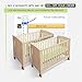 Luigi's Mosquito Net for Cot & Crib - Baby Insect Net with Zipper for Easy Access