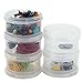 Paylak Containers Storage Small Impact Resistant Stackable Clear 5 For Beads Crafts Findings Small Items 2.50