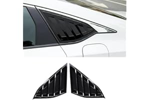 TKREENO for Honda Accord 2018 2019 2020 2021 2022 Rear Side Window Louver Decorate Cover Rear Air Vent Window Louvers Blinds Covers Auto Accessories (Bright Black)