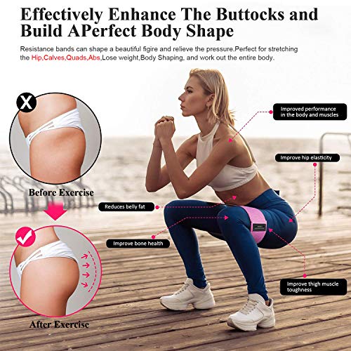 MOVOYEE-Exercise-Bands-for-Working-Out-Men-WomenWorkout-Elastic-Bands-Long-Fabric-Body-Resistance-Bands-Thick-Set-3-Loop-Fitness-Equipment-Fit-Home-Training-Gym-Booty-Legs-Arm-Butt-Hip-Yoya-Pilates