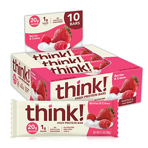 think! High Protein Bars, 20g Protein, 1g Sugar, No Artificial