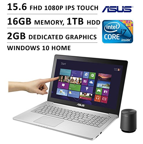 Asus 15.6-inch FHD 1080P Touchscreen Gaming Laptop (Intel Quad Core i7 Processor, 16GB DDR3L RAM, 1TB HDD, 2GB GTX 950M Graphics, Windows 10)
