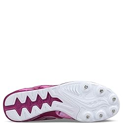 Saucony Women's Vendetta Track Shoe, Pink/White, 10