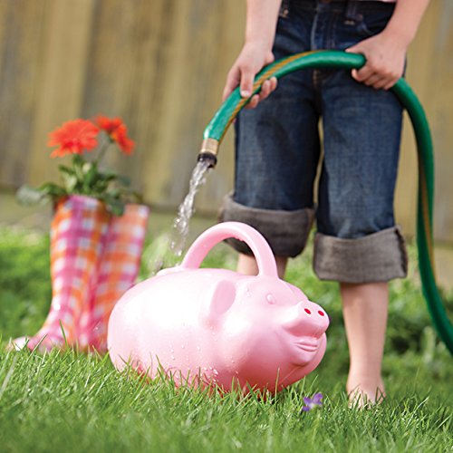 Pig Watering Can,  Pink, 1.75 Gallons