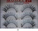 Model 21 False Eyelashes No. 21A, 10 Pairs