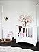 Kath & Cath Unicorn Wall Decal, Pink Fairy Cherry Blossom Tree Wall Sticker for Girls Kids Bedroom Play Room Wall Mural Wall Home Decoration