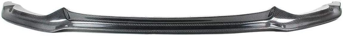 Front bumper lip spoiler Carbon Fiber Front Bumper Lip Splitter Compatible with BMW 2015-2018 F80 M3 F82 F83 M4 V Style Strip (Color : Black, Size : M)