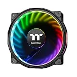 Thermaltake Riing Plus 20 RGB TT Premium Edition WITHOUT Controller 200mm Software Enabled Circular 12 LEDs Sets (24 Addressable LEDs) RGB Single Pack Riing Case/Radiator Fan CL-F070-PL20SW-A
