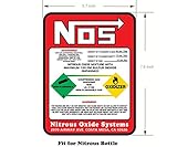 Dracary NOS Replacement 10LB Nitrous Bottle Label Sticker Decal 1PCS