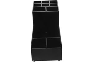 COLLBATH Acrylic Bar Organizer with Compartments Straw Holder Napkin Dispenser and Condiment Caddy for Bar