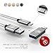 iHubr - 2in1: USB C Cable to USB 3.0 + USB Type C to USB 3.0 Adapter. Braided Cable, Metal Housing, 3.3 Ft (1M), for New Macbook, Samsung Galaxy S8/S8+, Nexus 6P/5X and Other Type-C Devices