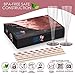 50 Pack Champagne Party Set - Rose Gold Glitter Flutes, Premium Napkins & Paper Straws | Disposable or Reusable Glasses for Parties, Weddings, Catering Events