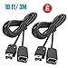 NES Classic Controller Extension Cable 3M / 10ft (2-PACK), i-Kawachi SNES Extension Power Cord for Super Nintendo SNES Classic Edition Controller (2017) and Mini NES Classic Edition (2016) primary