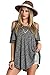 Umgee Women's Boho Soft Cold Shoulder Top