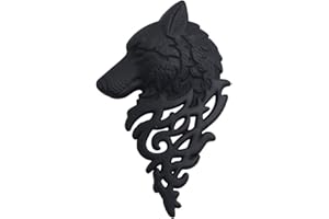 coadipress Vintage Bohemian Wolf Pin Brooch Fashion Animal Dire Wolf Head Coyote Antique Retro Lapel Brooches Badge Men's Suits Buckle Neckwear Accessories