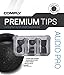 Comply SmartCore Audio Pro Premium Memory Foam Earphone Tips with SweatGuard, Fits Most Earphones, Conforms To Ear for A Secure Fit, Noise Reducing Earbud Tips for Active Lifestyle (Medium, 3 Pairs)
