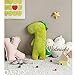Cute Doll Car Seat Strap Belt Cushion Cover for Kids Children, Adjustable Pillow Pad Vehicle Car Safety Belt Toy Pet Protect Shoulder Chest Child (DinoGreen)