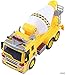 Memtes Friction Powered Cement Mixer Truck Toy with Lights and Sound for Kids