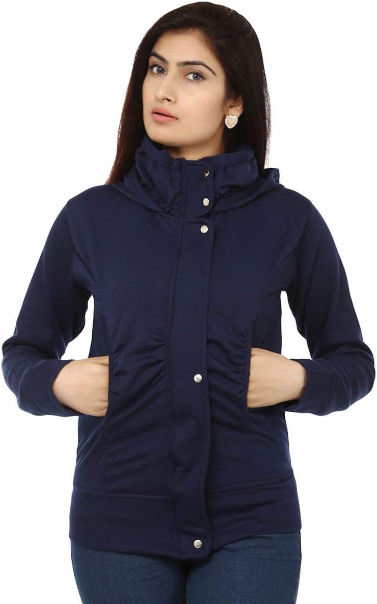 Teemoods Women Hooded Full Sleeves Sweat Shirt-TM-233