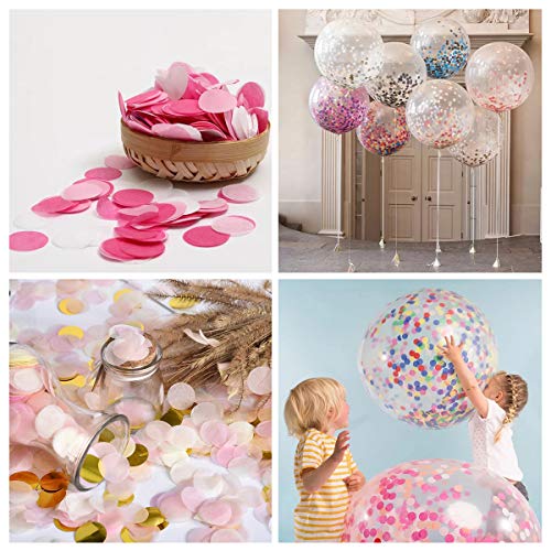 Table Confetti 30g Dots Confetti 1 INCH Tissue Paper Round Party Confetti for Bachelor Graduation Party or Filling Balloons (Blue Set)