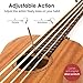 Electric Ubass Acoustic Bass Ukulele 30 inch Mahogany With Gig Bag Strap Picks Wrench By Kmise