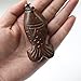 MELOP Handmade Wooden Fish Craft Pendant Retro Folk for Dress Sweater and Leisure Dressing/Clothing Accessories/Home Decoration Pendant - Curved Tail Fish