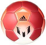 adidas Performance Messi Soccer Ball, White/Red/Solar Red, Size 1