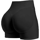 Women Workout Shorts - Seamless Booty Scrunch Butt Lifting Gym Biker Impact Shorts - Squat Proof Spandex Women Hidden