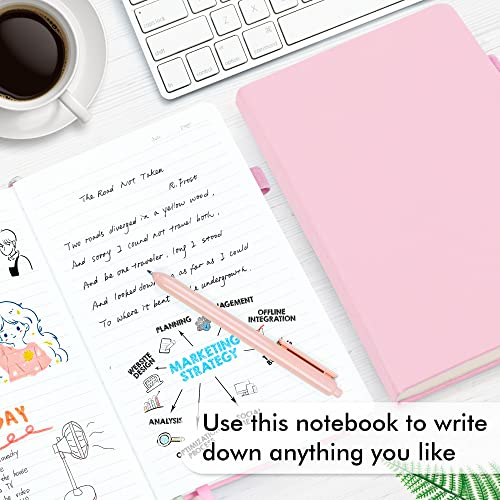 feela 5 Pack Notebooks Journals Bulk, Hardcover