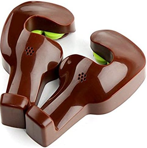 ALDORADO Car Vehicle Seat Back Hanger Hook Brown 4 psc Set