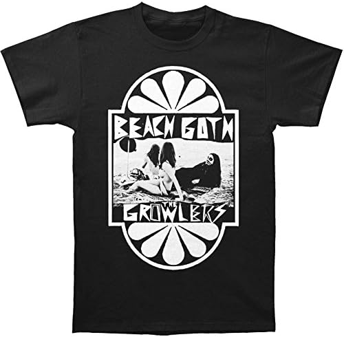 Growlers Men's Beach Goth Slim Fit T-shirt Medium Black