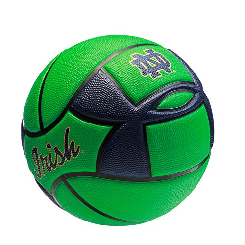 Notre Dame Fighting Irish Spongetech Basketball, Green, Official