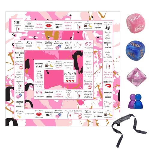 Romantic Pink Blue Dice