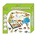 Aqua Magic Doodle Mat Water Doodle Drawing Mat Dinosaur Toy Set - Bundle Includes Painting Coloring Mat, Dinosaur Coloring Book, 12 Dinosaurs Toys - For Boys Girls Age 3 -12 Years old to etch a sketch