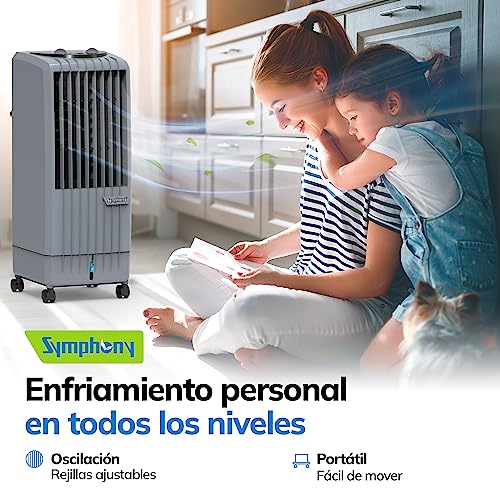 Symphony Enfriador de Aire Evaporativo Portatil de 8 litros Diet8T