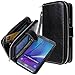 Galaxy Note 5 case, E LV Samsung Galaxy Note 5 Case Cover - PU Leather Flip Folio Wallet Purse Case Cover for Samsung Galaxy Note 5 - PURSE BLACK
