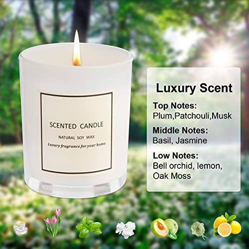 Gifts for Women Scented Candles 100% Pure Natural Soybean Wax with Strongly Fragrance Essential Oils for Stress Relief and Aromatherapy