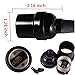 SerBion 8 Pack E26/E27 the US Standard Screw Black Light Bulb Socket, Edison Retro Pendant Lamp Holder For Lamp Bulb Socket And Fixture Replacement, 8 Pack