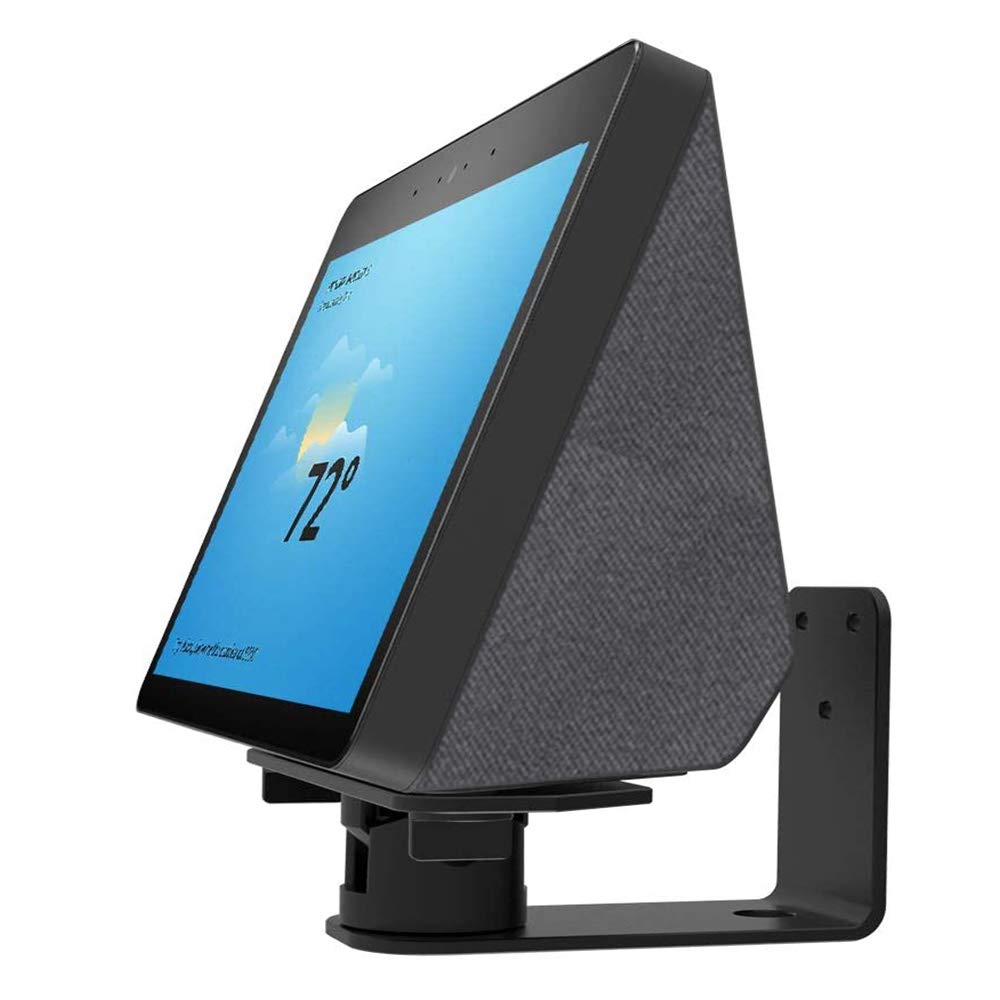 ATOPHK Echo Show 10 2nd Wall Mount Aluminum Swivel Stand for New Echo Show 10 2nd Gen Speaker Accessories Horizontal 270 Degrees Rotation Longitudinal Angle Change Black (Not fit The Echo Show 8 2nd)