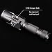 WindFire Waterproof Tactical 5 Modes CREE XM-L2 LED 1200LM USB Rechargeable Flashlight 18650 Battery Power Bank Lamp Light Micro USB Input, USB Output with Power Indicator for Camping Travalling