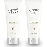 Vivo Per Lei Cell Renewal Night Cream, Get Intense Results with Gentle Non-Greasy Formulas, 1.7 Fl. Oz., Pack of 2