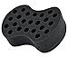 Curl Sponge - NuDred The Original Large Gold Mirrored Afro/Dread Sponge for Coils, Curls, Twists - Natural Hair Twist Sponge for Men and Women with Big Holes
