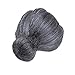 Old Lady Wig, Costume Old Lady Wig Grandmother Wig Gray Wig Mrs. Santa Wig Costume Accessories, 2 PCS