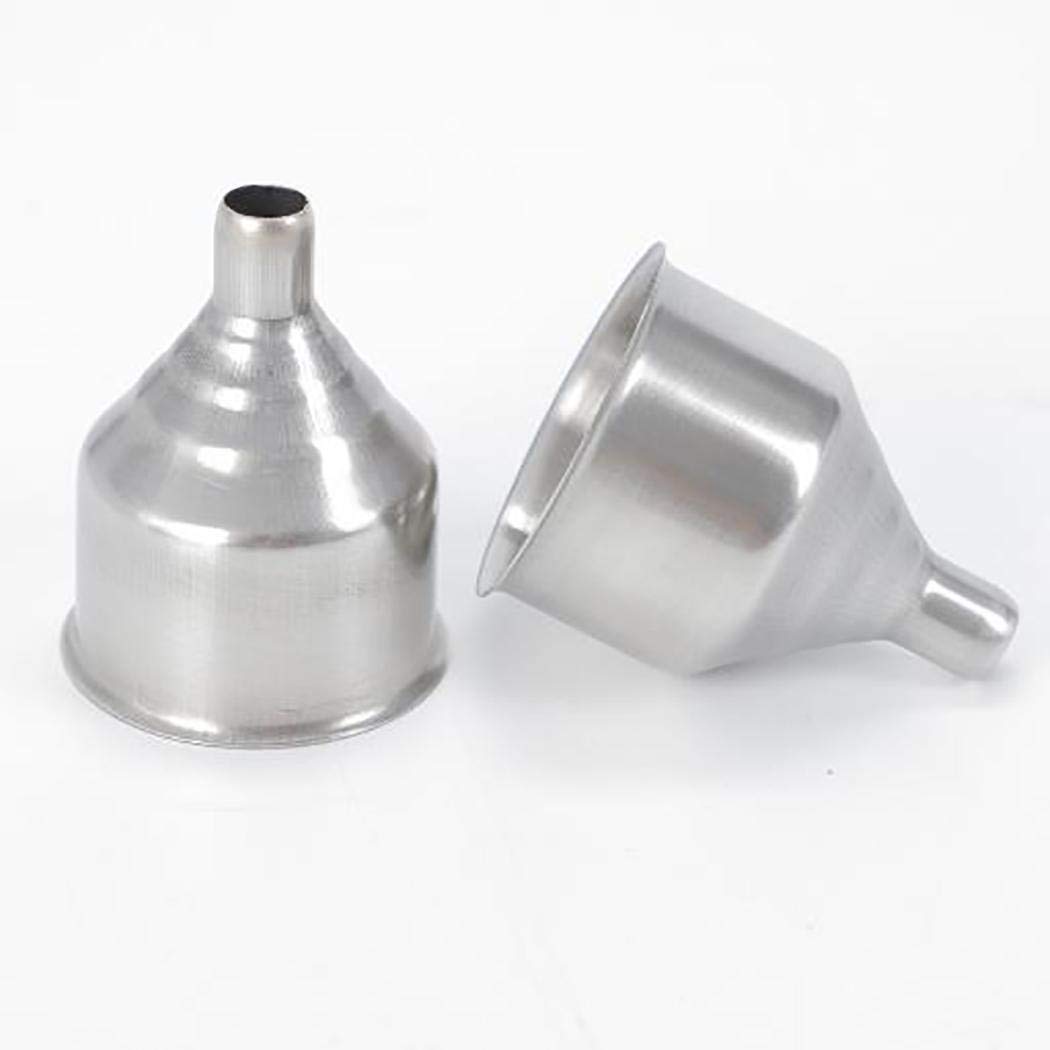Piokikio Stainless Steel Funnel Small Mouth Funnels for Filling Small Bottles Kitchen Tool