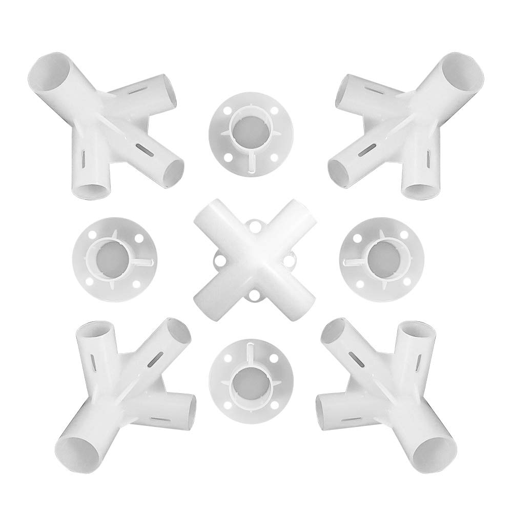 Ablita 25/19mm Freestanding Shelter Tent Connector for 3x3m Gazebo Awning, Waterproof, Square