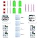 Aneco 4 Pack 5D Full Drill DIY Diamond Painting Kit Flowers Rhinestone Painting Embroidery for Art Craft DIY Home Decoration