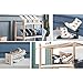 HARRA HOME Premium 3step Adjustable Shoe Slots Space Saver, Easy Shoe Slotz Organizer Double Shoe Rack Storage For Closet, Shoes Holder For Sneaker booties High heels Flats Sandals, Set of 5