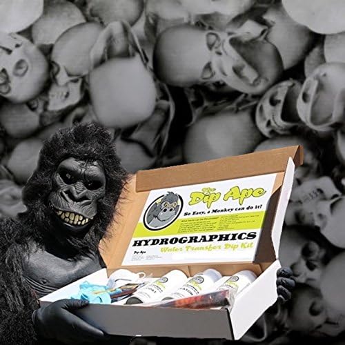 Dip Ape 3-D Skulls Hydrographic Water Transfer Hydro Dip Dipping Kit742137775504